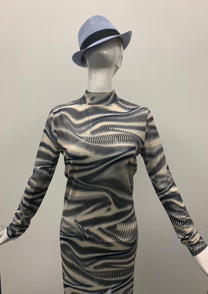 Mini Bodycon Mesh Dress with Sleeves