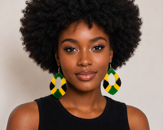 Jamaican Pride Statement Earrings