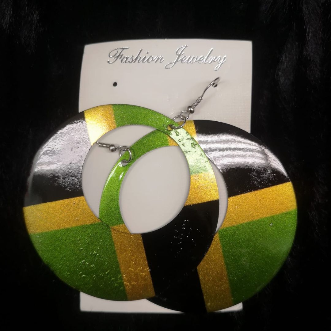 Jamaican Flag Earrings