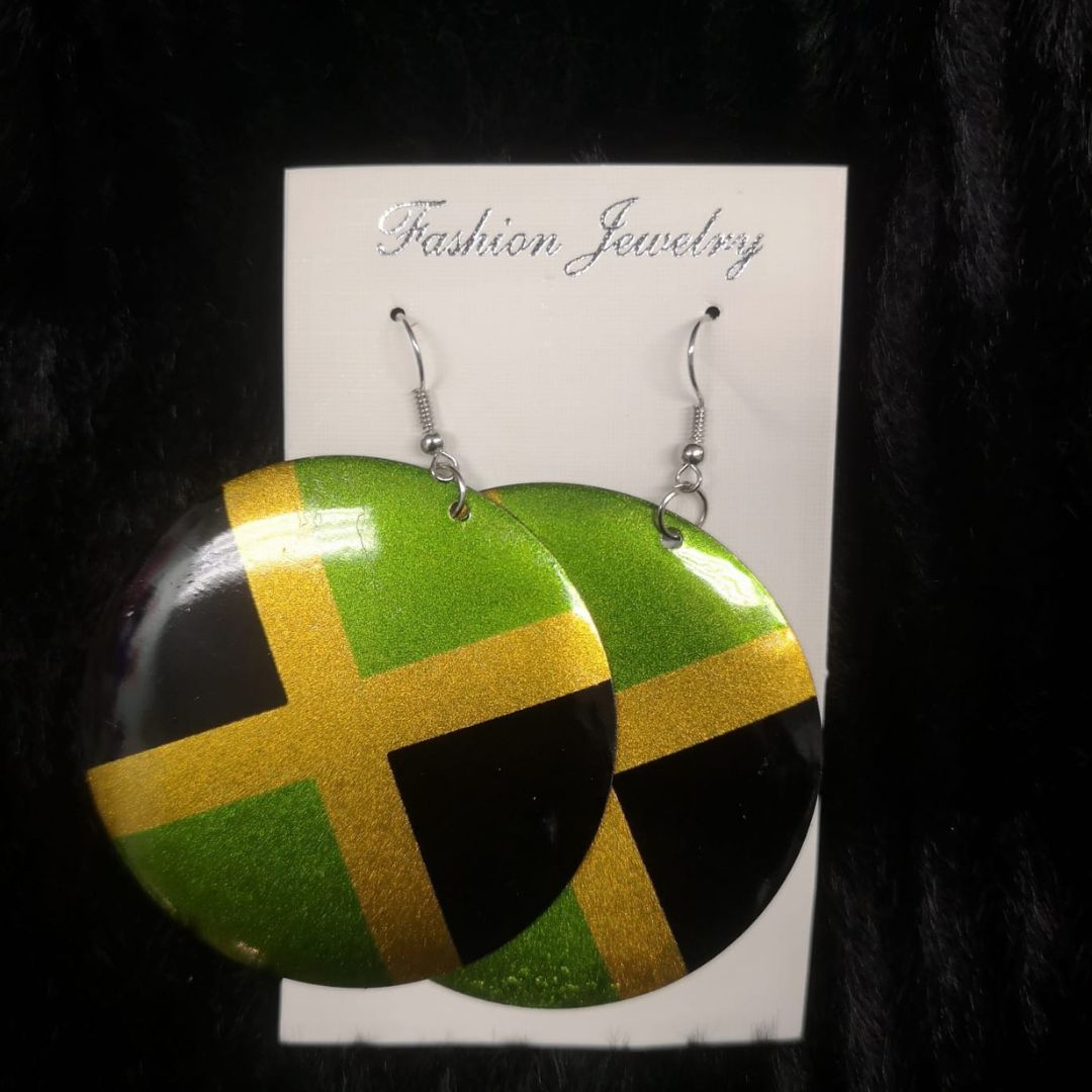 Jamaican Flag Earrings